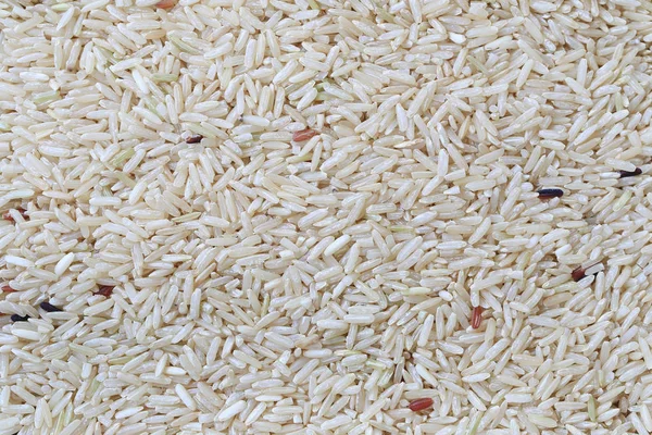 Felület háttér barna jázmin rizzsel. — Stock Fotó