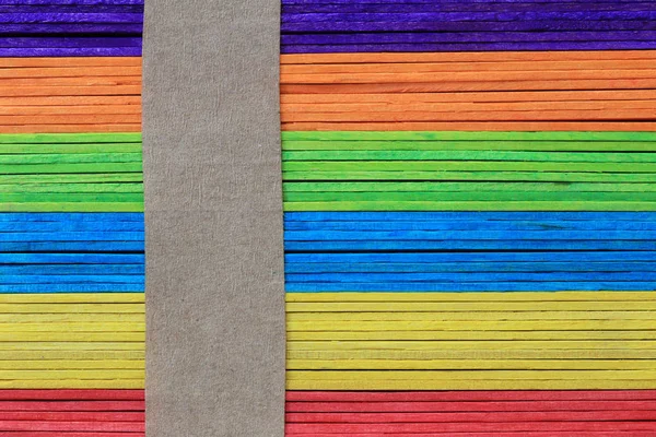 彩色木板的表面堆积背景为 des — 图库照片