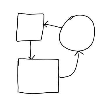 Beyaz arka plan üzerinde izole boş geometrik şekil.