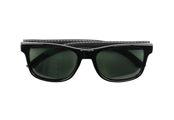 Czarne okulary przeciwsłoneczne odizolowane na białym tle. — Zdjęcie stockowe