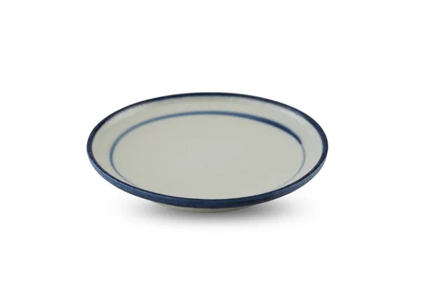 Moderno piatto di ceramica isolato su sfondo bianco. — Foto Stock