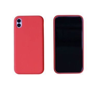 Beyaz arkaplanda boş akıllı telefon izole edildi.