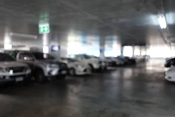Blur Car parkolás háttér. — Stock Fotó