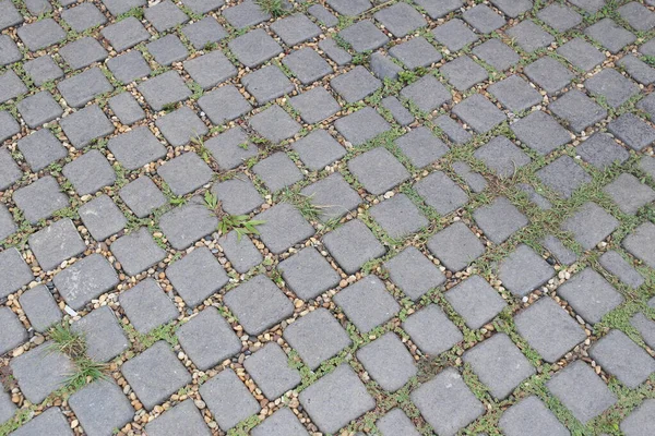 Stone brick walkway flooring background. — Stock Photo, Image