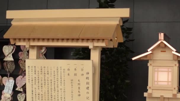 Dalam Kuil Jepang Tokyo Jepang — Stok Video