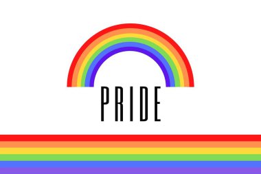 Renkli gökkuşağı bayrağı veya LGBTQ (Lezbiyen, gey, biseksüel, transgender & Queer) örgütünün gurur bayrağı / bayrağı. Haziran, Onur Ayı olarak kutlanır ve geçit törenleri yapılır.