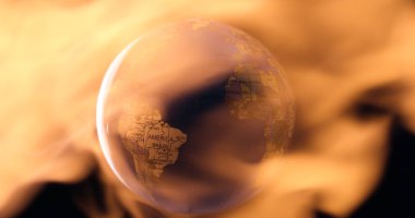 Dünya gezegeni ısınma konsepti