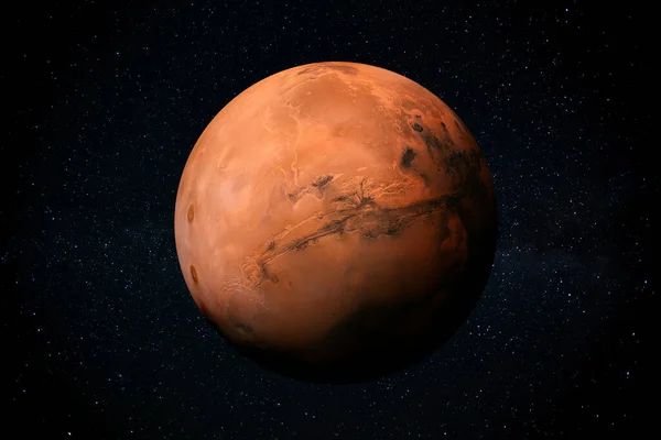 Planeta Marte do sistema solar — Fotografia de Stock