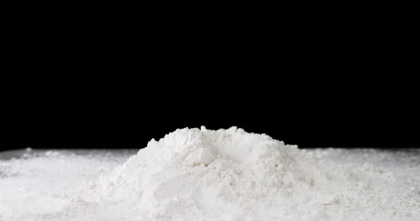 Egg and white flour — Stok video