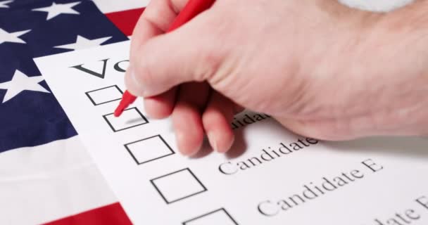 总统选举投票概念 — 图库视频影像