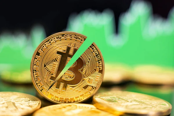 Bitcoin evento dimezzamento — Foto Stock