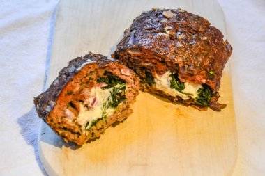 Ispanak ve ricotta rulosu.