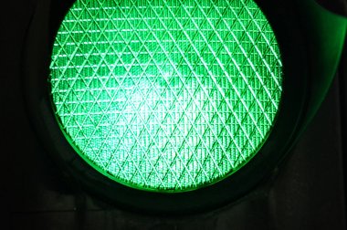 Yeşil trafik ışığı atış kapatmak