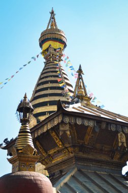 Kathmandu şehrindeki kutsal Buda 'nın kutsal kalbinin tapınağı. nepal