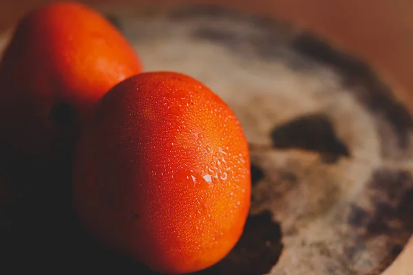 Red Tomatoes Shot Low Light Show Concept Gastronomy Clean Living — Stock Photo, Image