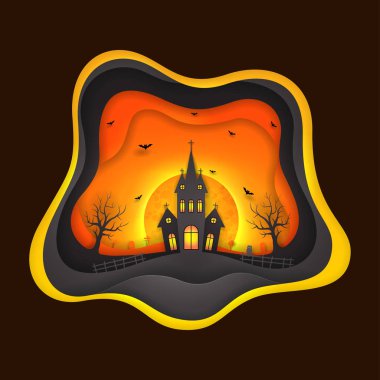 Mutlu Cadılar Bayramı tebrik arka plan tasarım