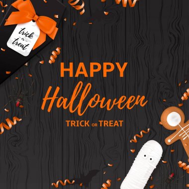 Festival Cadılar Bayramı kartı şablonu