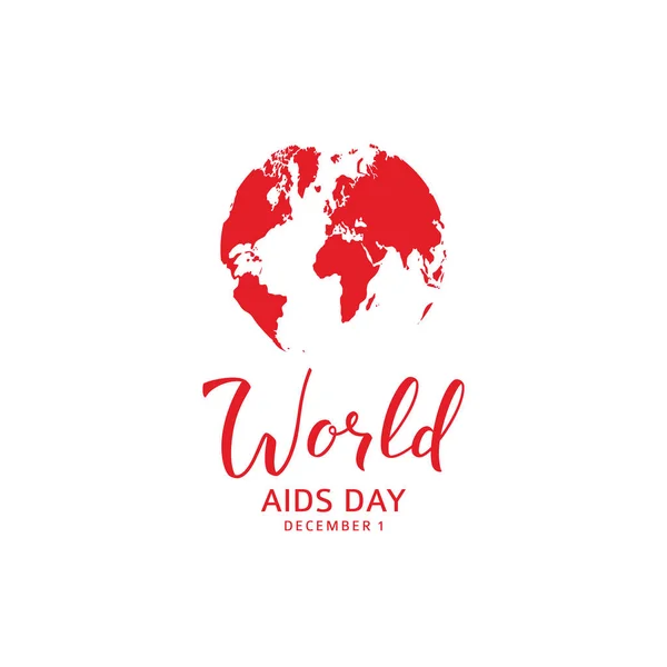 World Aids Day Label — Stock Vector