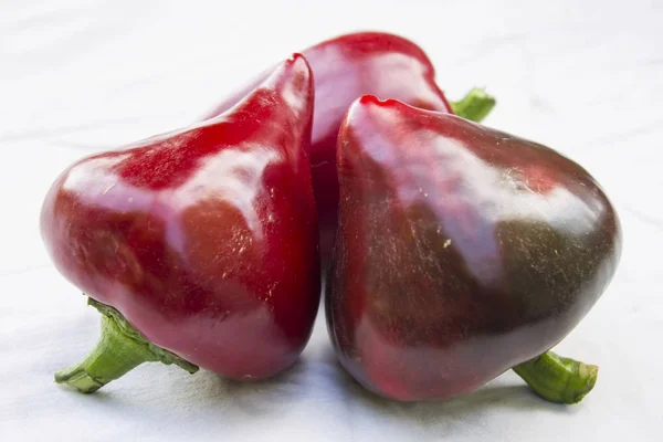 Painted pepper on a white background. — Stock Photo, Image