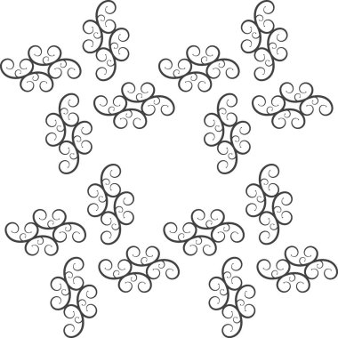 Dekoratif elementlerin vektör kümesi.