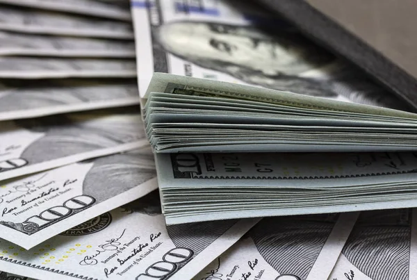 Uang kertas tunai. Latar belakang dolar — Stok Foto
