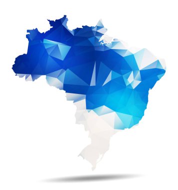 Brezilya Çokgen Geometrik Tasarımı Haritası