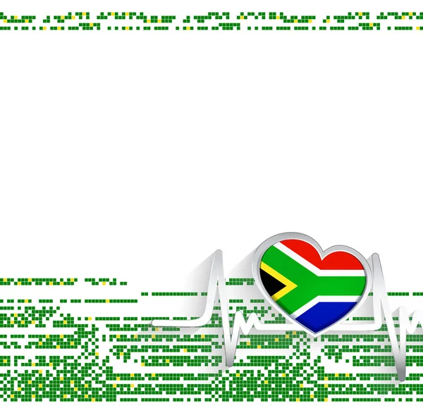 Latar Belakang Patriotik Republik Afrika Selatan Bendera Republik Afrika Selatan - Stok Vektor