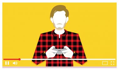Video video oyunları oynarken genç adam