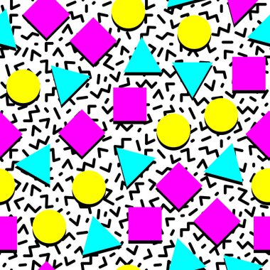 Memphis tarzı Retro Seamless Modeli