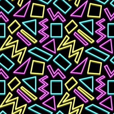 Memphis tarzı Retro Seamless Modeli