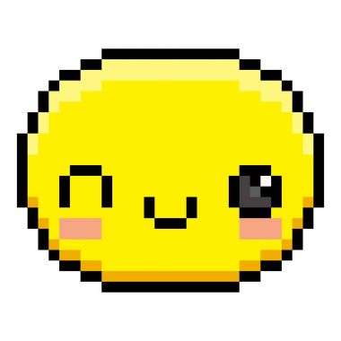 Winky yüz beyaz arka plan üzerinde izole