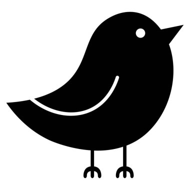 Beyaz arka plan üzerinde izole karikatür şirin kuş