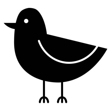 Beyaz arka plan üzerinde izole karikatür şirin kuş