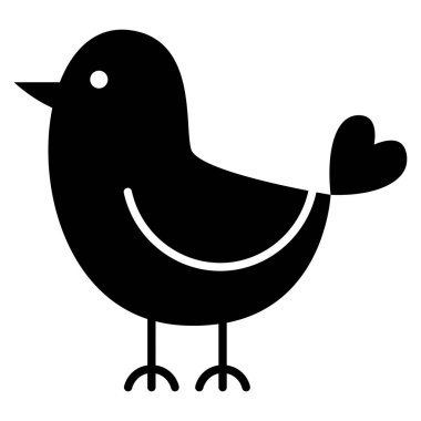 Beyaz arka plan üzerinde izole karikatür şirin kuş