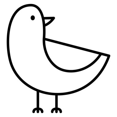 Beyaz arka plan üzerinde izole karikatür şirin kuş