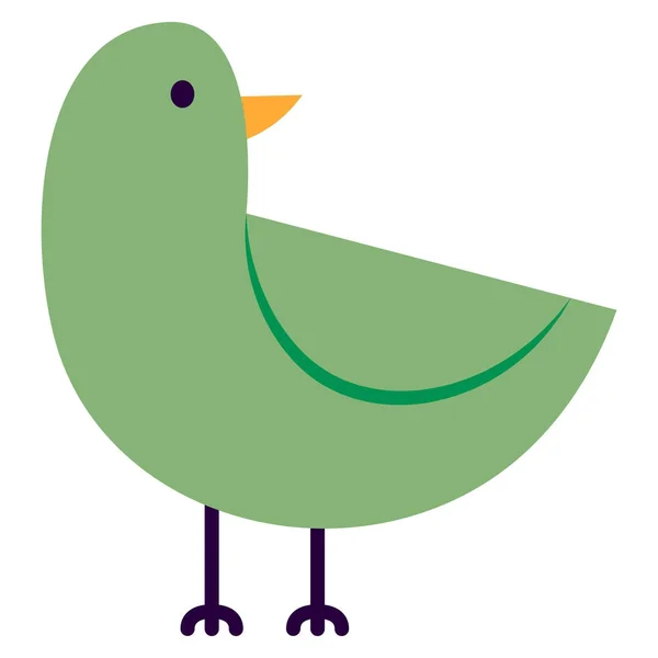 Cartoon niedlicher Vogel isoliert auf weißem Hintergrund — Stockvektor