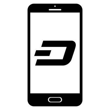 İzole Smathphone ekranda Dash