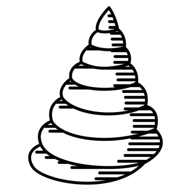 Beyaz arkaplanda deniz kabuğu izole