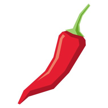 Çizgi film biber beyaz arka plan üzerinde izole