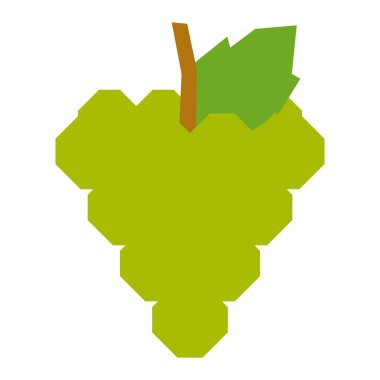 Beyaz arka plan üzerinde izole karikatür üzüm