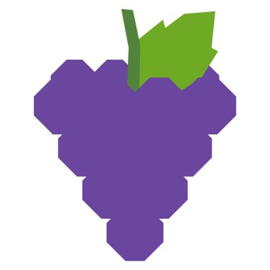 Beyaz arka plan üzerinde izole karikatür üzüm