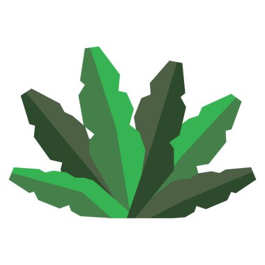 Beyaz arka plan üzerinde izole karikatür bitki