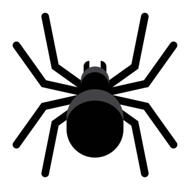 Beyaz arka plan üzerinde izole karikatür örümcek Emoji