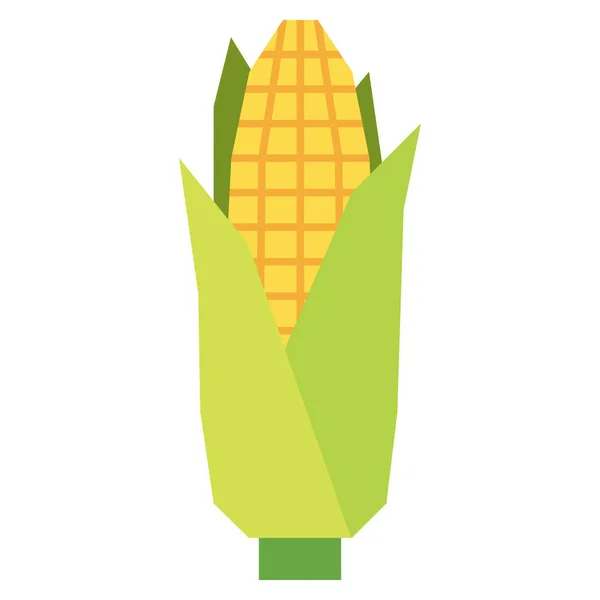 Kreslený kukuřice izolovaných na bílém pozadí — Stockový vektor