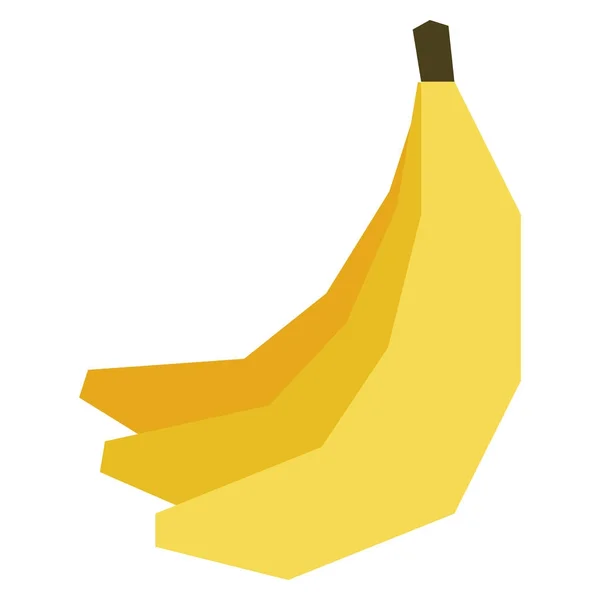 Banano de dibujos animados aislado sobre fondo blanco — Archivo Imágenes Vectoriales