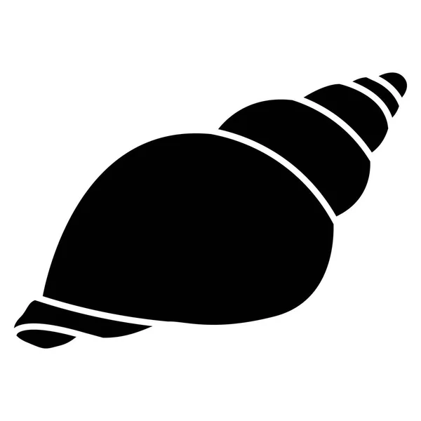 Concha marina aislada sobre fondo blanco — Archivo Imágenes Vectoriales
