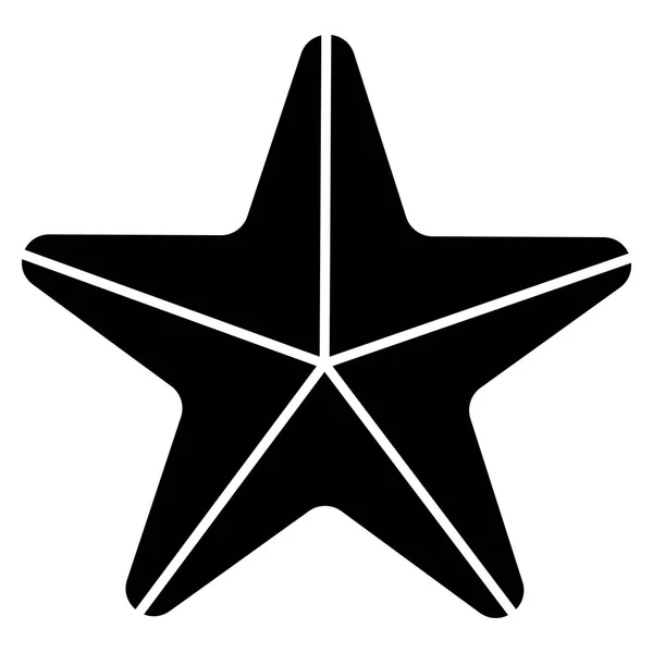 Étoile de mer isolée sur fond blanc — Image vectorielle