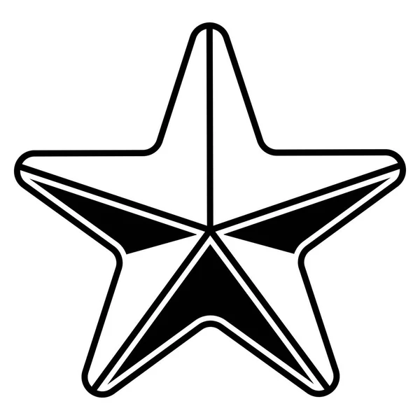 Étoile de mer isolée sur fond blanc — Image vectorielle