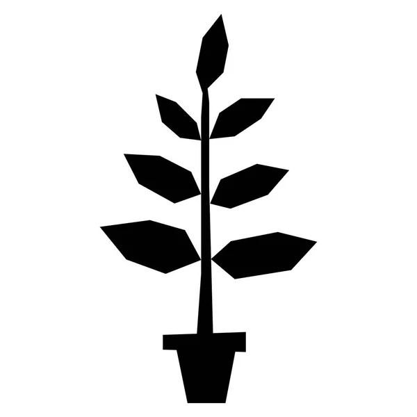 Cartoon-Pflanze isoliert auf weißem Hintergrund — Stockvektor