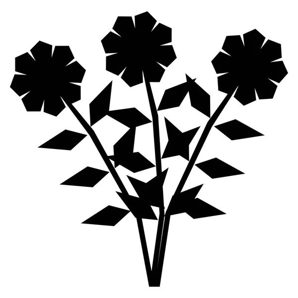 白色背景下的卡通植物 — 图库矢量图片